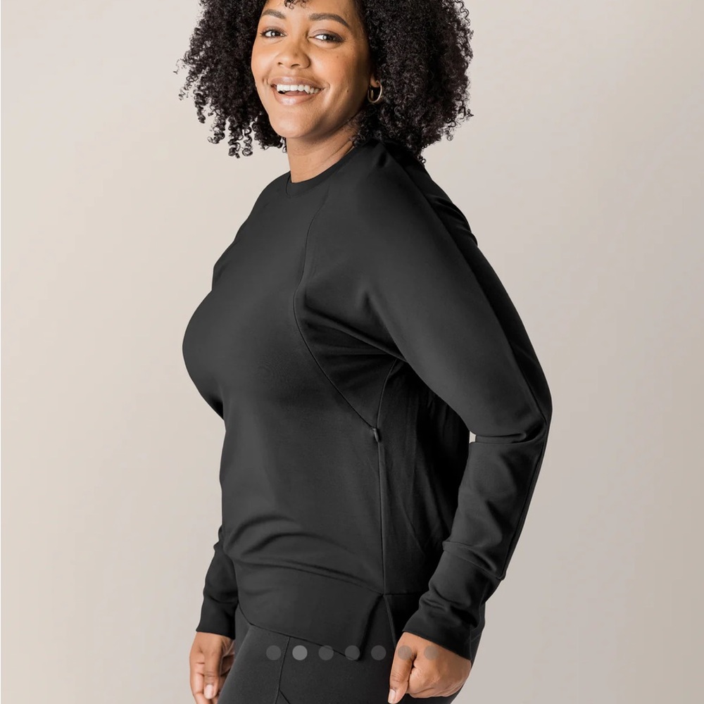 Kindred Bravely nursing sweatshirt periwinkle